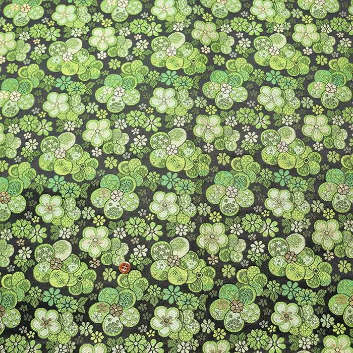 金襴　梅小花