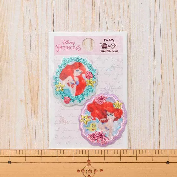 2way接着ワッペン プリンセス アリエル マーメイド(小)