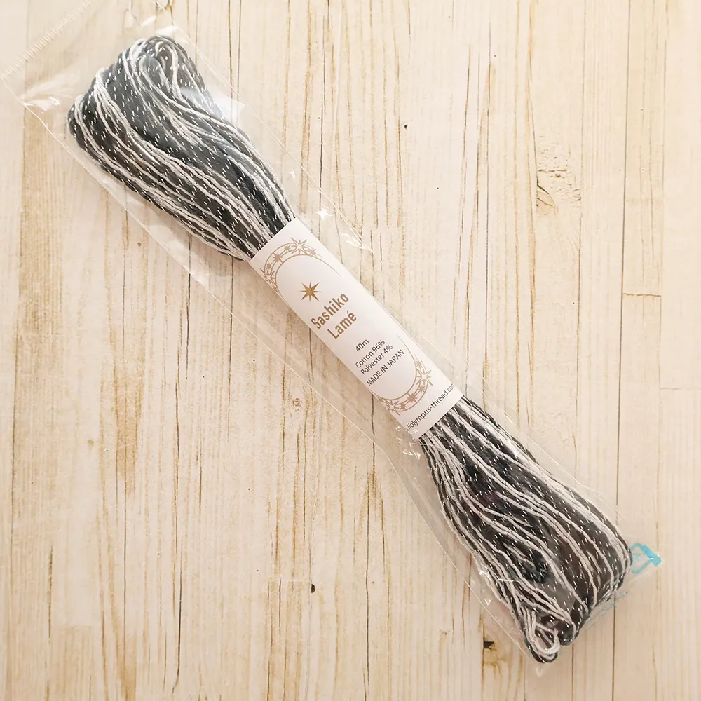 刺し子糸 Sashiko Lame 40m カラフル