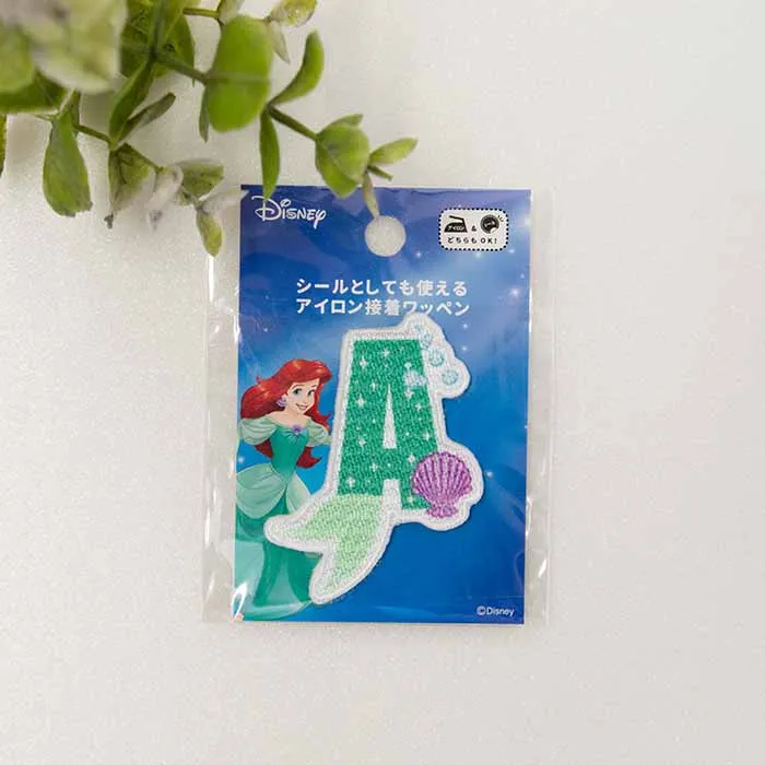 2Wayワッペン Disneyアルファベット アリエル