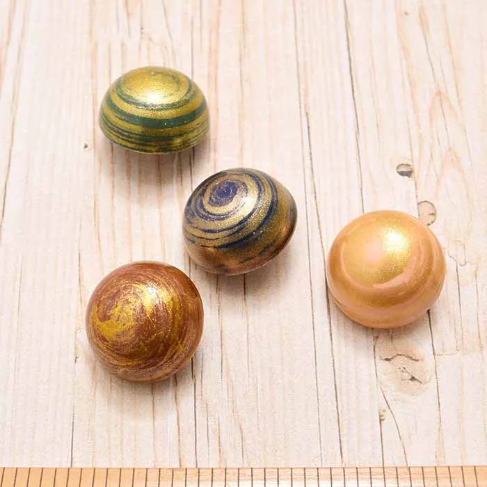 マーブルサークルボタン　20mm