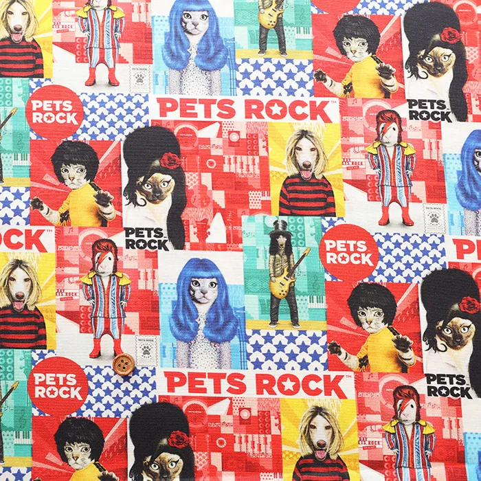 USAコットン MICHAEL MILLER Pets rock patch